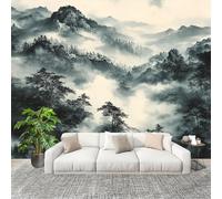 Papel Pintado Mural Foto 300x210cm China PatróN De Paisaje Papel pintado tejido no Tejido Murales Moderna Diseno Fotográfico Gris Decoración de Pared Sala de Estar y Dormitorio