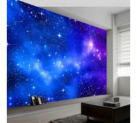 Papel Pintado Mural Fotográfico Estilo Fantástico para Salón Dormitorio Habitación Infantil - Decoración de Pared Ensoñador Universo Espacio Estrellas Poster Mural Elegante 500An x 280Al cm