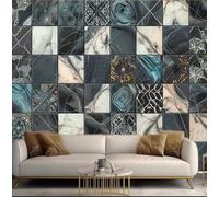 Papel Pintado Mural Fotográfico Personalizado 3D Con Efecto Mármol,Collage Artístico,Fondo De Sofá,Papel Pintado Mural Fotográfico Para Sala De Estar,Papeles Pintados Decorativos-200X150Cm