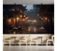 Papel Pintado Mural Fotográfico Personalizado 3D Con Linternas,Dormitorio,Fondo De Sofá,Pared Mural Fotográfica,Decoración Para Sala De Estar,Papeles Pintados-250X175Cm