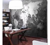 Papel Pintado Mural Fotográfico Personalizado Con Mapa En Blanco Y Negro Para Fondo De Sofá,Pared,Papel Pintado Mural Fotográfico Para Decoración De Sala De Estar,Papeles Pintados-350X256Cm