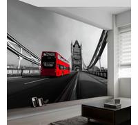 Papel Pintado Mural Paisaje Natural 300An x 210Al cm, Decoración de Pared Fotográfica Arquitectura Fotografía Puente Autobús para Salón Dormitorio Oficina Habitación Infantil - Poster Mural