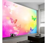 Papel Pintado Murales Romance Animales Mariposas Luz Y Sombra Fotomurales Tejido No Tejido, Murales Fotográfico Moderno Decoración de Paredes para sala, Color, 500 x 280 cm