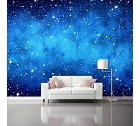 Papel Pintado no tejido 350 x 256 cm - Galaxia 3D Efecto Murales Decoración, Cielo Nocturno Estrellas Estampados Papel Pintado Mural para Salón Dormitorio Oficinas habitaciones Decoración