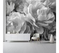 Papel Pintado no tejido 400 x 280 cm - Planta 3D Efecto Murales Decoración, Peonía Fotografía Estampados Papel Pintado Mural para Salón Dormitorio Oficinas habitaciones Decoración