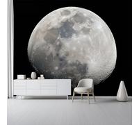 Papel Pintado no tejido 400 x 280 cm - Sencillez 3D Efecto Murales Decoración, Espacio Luna Fotografía Estampados Papel Pintado Mural para Salón Dormitorio Oficinas habitaciones Decoración