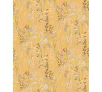 Papel Pintado No Tejido Adhesivo 10258-03 Casual Chic Flores Salvajes Amarillo Beige Albaricoque, Papel de Pared Decorativo