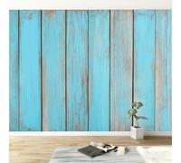 Papel pintado no tejido con diseño retro de rayas de madera, despegable, papel pintado fotográfico shabby chic para habitación infantil, salón, dormitorio, sala de juegos, moderno, decoración de pared