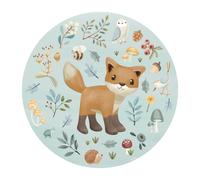 Papel pintado no tejido redondo Forest Friends | Little Dutch