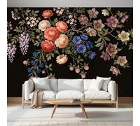 Papel Pintado Panorámico 3D 450X300Cm Seda Bayas De Rosa Decoración De Pared Plantas Colgantes Para Niños Dormitorio Salón Mural Xxl Póster Grande