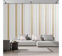 Papel Pintado Panorámico 3D 450x315cm tejido no tejido Rayas Geométricas Decoración de Pared Estilo Nórdico para Dormitorio Salón Mural XXL Póster Grande