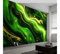 Papel pintado panorámico 3D Líquido Mármol Textura, mural de pared Arte Abstracto para salón dormitorio habitación infantil - Decoración mural fotográfica 350An x 256Al cm