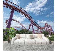 Papel Pintado Panorámico 3d MontañA Rusa Vistas PanoráMicas - Fotomurales - Grandes Murales Naturaleza Póster para Salón, Adulto Habitación de los Niños, Estudio Decoración 350x256 cm