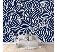 Papel Pintado Panorámico 3d Patrón En Espiral 3D TNT Papel Tapiz Ciclo Y Eternidad Decoración De la Pared Murales para Salón, Dormitorio, Habitación para Niños, TV-250x175cm