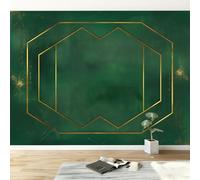 Papel pintado panorámico 3D simple geométrico textura de mármol, Mural de pared shabby chic para salón dormitorio habitación infantil - Decoración mural fotográfica 450An x 280Al cm