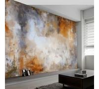 Papel pintado panorámico abstracto descolorido textura, papel pintado no tejido shabby chic para dormitorio salón comedor - Decoración mural moderna fondo fotográfico artístico 200An x 140Al cm