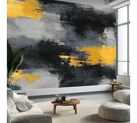 Papel Pintado Panorámico Abstracto Vintage Bloques de Color Rayas, Foto Mural Moderna 400An x 280Al cm - Papel Pintado Decoración Hogar Shabby Chic para Salón Habitación Habitación Infantil Oficina