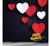 Papel Pintado Panorámico Amor Romántico De Seda Papel Pintado Decoración De Pared Corazón Rojo Tridimensionaldormitorio Sala Tv Fondo Decorativos Murales Xxl Grande