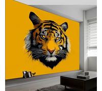 Papel Pintado Panorámico Animales Tigre Retrato, Foto Mural Moderna 450An x 280Al cm - Papel Pintado Decoración Hogar Arte Minimalista para Salón Habitación Habitación Infantil Oficina