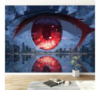 Papel pintado panorámico Anime 450An x 315Al cm, Foto mural papel pintado Ciudad Calles Ojos - Póster mural y cuadros para salón dormitorio decoración interior del hogar