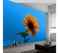 Papel Pintado Panorámico Estilo de Pintura Al Óleo 450An x 280Al cm, Tapiz Mural Decoración Salón - Papel Pintado Diseño Moderno Dibujos Animados Plantas Flores para Habitación Infantil Mural