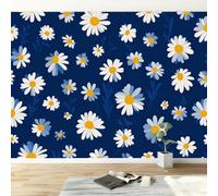 Papel pintado panorámico geometría plantas flores, Póster mural 400An x 280Al cm papel decorativo de pared coreano para salón dormitorio habitación infantil restaurante decoración