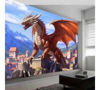 Papel Pintado Panorámico Mármol Líquido Patrón Abstracto, Mural No Tejido Premium 300 x 210 cm, Póster Violeta para Sala de Estar, Dormitorio, Dormitorio Infantil, Decoración de Pared