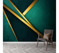 Papel pintado panorámico moderno de lujo con geometría abstracta de mármol, 200 x 140 cm (ancho x alto) para pared decorativa en dormitorio, sala de estar, pasillo, mural de pared impermeable y