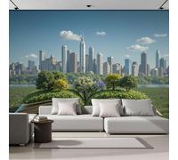 Papel Pintado Panorámico Un Libro Abierto En El Campo, Papel Pintado Pared Panorámico Ilustración De Concepto Moderno De Seda, Decoración De La Pared Murales Para Salón Dormitorio 300x210cm