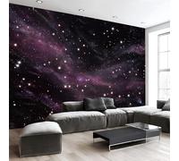 Papel Pintado Panorámico Universo Ciencia Ficción 350 X 256 Cm Fotomurales No Tejido Con Tema Misterioso Del Cielo Estrellado, Murales Decoración Póster Pared Personalizado 3D Para Salón Dormitorio