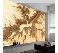 Papel Pintado Panorámico Vintage Río Cañón Rayas, Foto Mural Moderna 250An x 175Al cm - Papel Pintado Decoración Hogar Abstracto para Salón Habitación Habitación Infantil Oficina