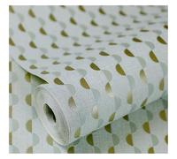 Papel pintado Papel pintado ligero de lujo for dormitorio, sala estar, TV, fondo a rayas blanco(Yellow,0. 53x10m)