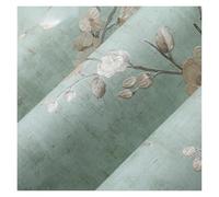 Papel pintado Papel tapiz for mejorar la casa, pintura de pared, papel contacto, for dormitorio, sala estar, floral 3D, decoración(Green,3.0mx53cm)