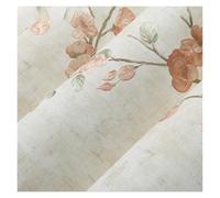 Papel pintado Papel tapiz for mejorar la casa, pintura de pared, papel contacto, for dormitorio, sala estar, floral 3D, decoración(Beige,3.0mx53cm)