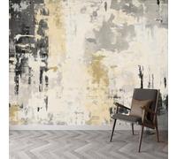 Papel pintado para pared, diseño de rayas abstractas en estilo shabby chic, papel pintado resistente a la intemperie, 350 x 256 cm (ancho x alto) para decoración de pared, papel pintado para salón