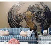 Papel Pintado Pared 3D Alas De Belleza En Relieve Fotomurales 3D Papel Tapiz Moderno Murales Dormitorio -ZX33852-250x175cm