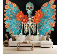 Papel Pintado Pared 3D Papel CalaveraTejido No Tejido 250x175 cm Gótico Fotomurales 3D Tv Fondo Pared Dormitorio Murales Papel Tapiz Art Decó Moderno