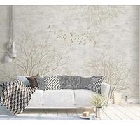 Papel Pintado Pared 3D Papel Tapiz Los Pájaros Del Bosque Vuelven A La Antigüedad Fotomurales 3D Moderno Dormitorio Murales -KX29330, 450x280cm