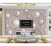 Papel Pintado Pared Círculo De Pared De Ladrillo En Relieve Fotomurales 3D Papel Tapiz Moderno Dormitorio Murales -KX07304, 350x250cm