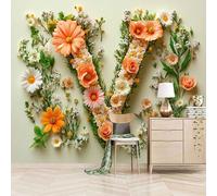 papel pintado pared dormitorio 250x370cm Rompecabezas De Flores De Colores V papel pintado infantil Panel decorativo sin papel pintado, lienzo sin unión visible, para espacios contemporáneos EB24-461