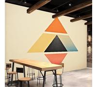 papel pintado pared dormitorio 500x280cm Geometría Del Color papel pintado geometrico Decoración mural sin uniones visibles, lienzo de óleo, para espacio abierto o loft EB24-3343