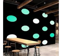 papel pintado pared dormitorio 500x280cm Geometría Del Punto Verde papel pintado geometrico Decoración mural sin uniones visibles, lienzo de óleo, para espacio abierto o loft EB24-890
