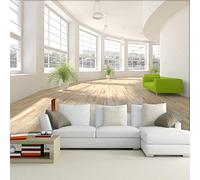 Papel Pintado Pared Dormitorio Mural De Pared Panorámico 3D Para Habitación No Tejido Con Diseño Moderno Y Luminoso De Ventana Interior Decoración De Pared Que Crea Una Expansión De Espacio Rea
