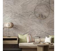 Papel Pintado Pared Dormitorio Papel Pintado Abstracto Moderno Para Sala De Estar 200 × 140 Cm No Tejido Estilo Chino Paisaje De Montaña En Tinta Mural De Pared Papel Pintado Artístico Con Patró