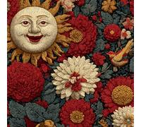 Papel Pintado Pared Dormitorio Patrón Colorido Girasoles Hojas 3D Resistente a Arañazos Fácil de Limpiar Adecuado Para Techo/Casa/Apartamento/Tienda Papel de Pared Autoadhesivo 44 cm x 300 cm