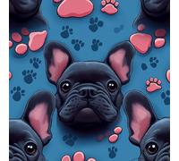 Papel Pintado Pared Dormitorio Patrón Lindo Perro Huellas De Patas 3D Resistente a Arañazos Fácil de Limpiar Adecuado Para Techo/Casa/Apartamento/Tienda Papel de Pared Autoadhesivo 44 cm x 300 cm