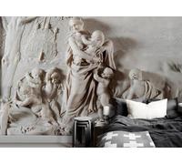 Papel Pintado Pared El Angelito En Relieve Es Retro Fotomurales 3D Papel Tapiz Moderno Dormitorio Murales -KX03251, 250x175cm