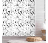 Papel Pintado Pared Estampado De Perro Negro Papel Pintado Autoadhesivo Extraíble Papel Pared Impermeable Papel Adhesivo Pared Vinilo Pared para Muebles Decoración Papel Pintado 1P (45x300cm)