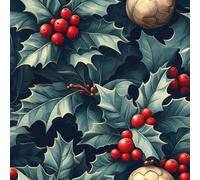 Papel Pintado Pared Fruto Rojo Hojas Verdes. Papel Pared Retro Flores Mural Autoadhesivo 44x1000 cm Vinilo Adhesivo Muebles Autoadhesivo Papeles Pintados Dormitorio Baño