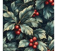 Papel Pintado Pared Fruto Rojo Hojas Verdes. Papel Pared Retro Flores Mural Autoadhesivo 44x200 cm Vinilo Adhesivo Muebles Autoadhesivo Papeles Pintados Dormitorio Baño